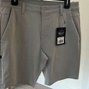BYLT Basics Men's Flat Front Gray Shorts